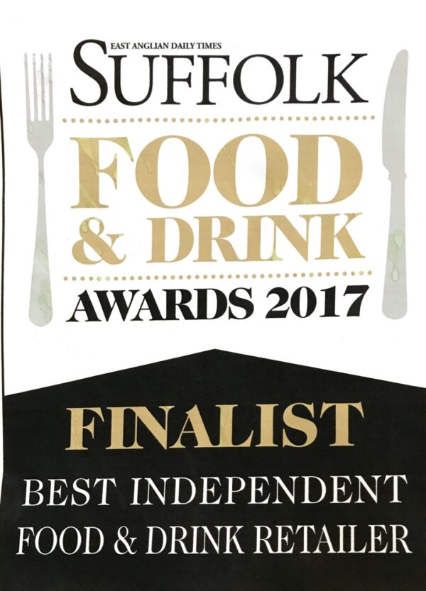 Suffolk Food and Drink Finalist 2017 Award